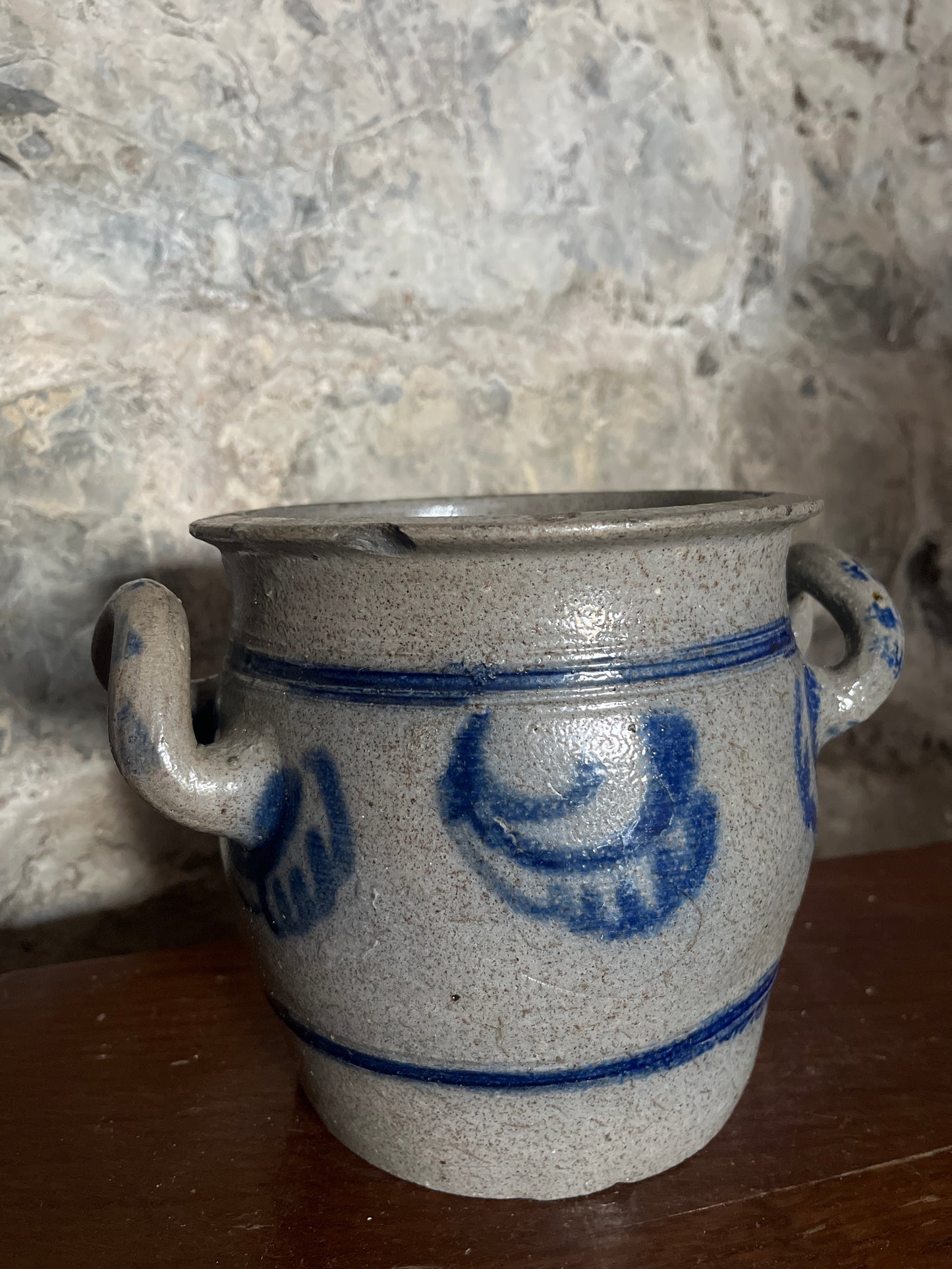 Alicia blue Alsace pot